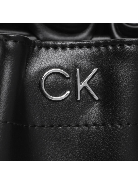 Calvin Klein Jeans Torebka Re-Lock Drawstring Bag Mini K60K610450 Czarny zdjęcie nr 2