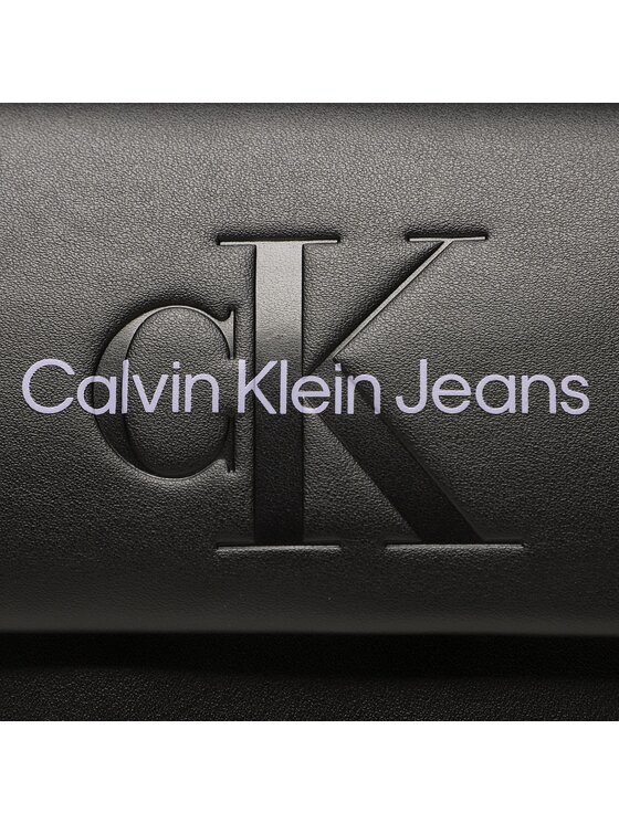 Calvin Klein Jeans Torebka Sculpted Boxy Flap Cb20 Mono K60K610829 Czarny zdjęcie nr 2