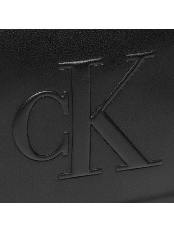 Calvin Klein Jeans Torebka Sculpted Camera Bagi8 Pipping K60K610309 Czarny zdjęcie nr 2