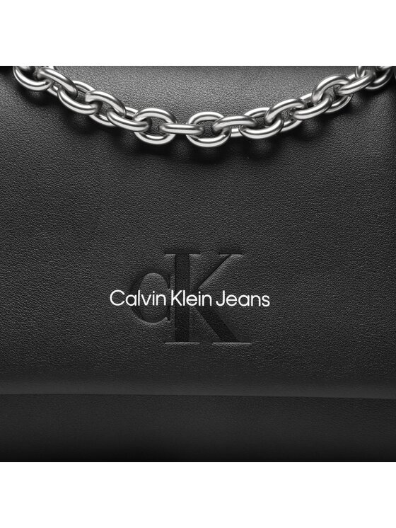 Calvin Klein Jeans Torebka Sculpted Ew Flap Conv25 Chain K60K610562 Czarny zdjęcie nr 2