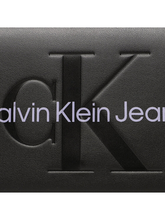 Calvin Klein Jeans Torebka Sculpted Ew Flap Conv25 Mono K60K607198 Czarny zdjęcie nr 2