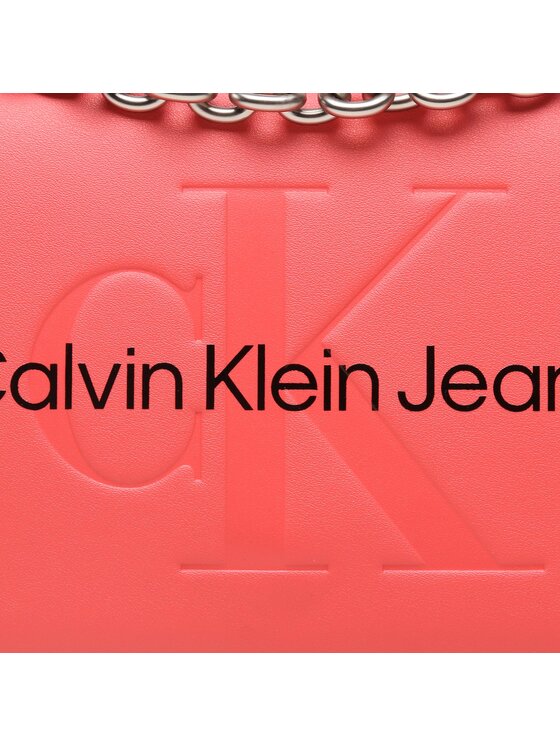 Calvin Klein Jeans Torebka Sculpted Ew Flap Conv25 Mono K60K607198 Koralowy zdjęcie nr 2