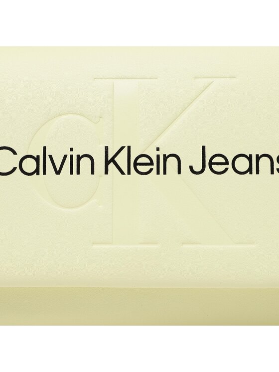 Calvin Klein Jeans Torebka Sculpted Ew Flap Conv25 Mono K60K607198 Żółty zdjęcie nr 2