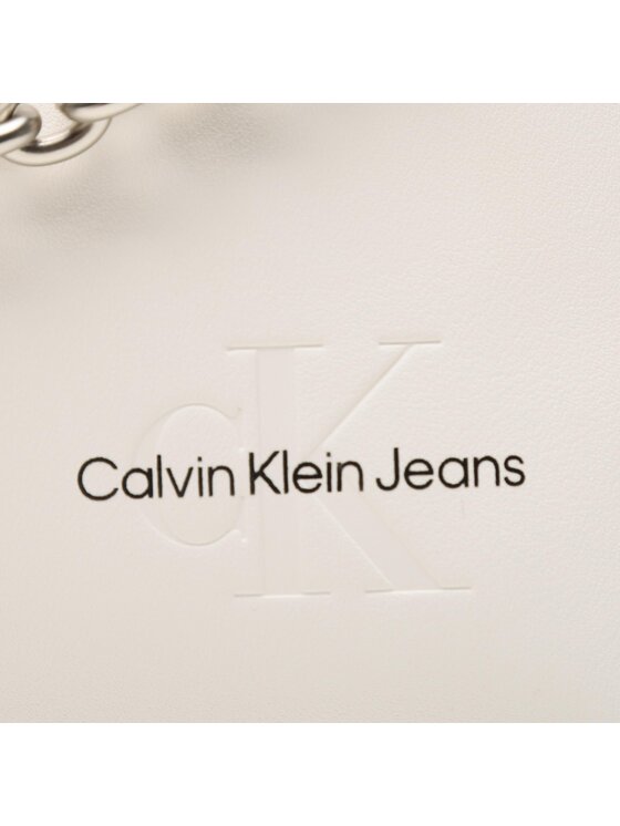 Calvin Klein Jeans Torebka Sculpted Round Sb28 Chain K60K610563 Biały zdjęcie nr 2