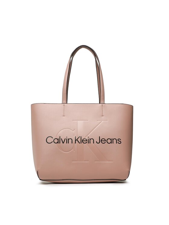 Calvin Klein Jeans Torebka Sculpted Shopper29 K60K607464 Różowy