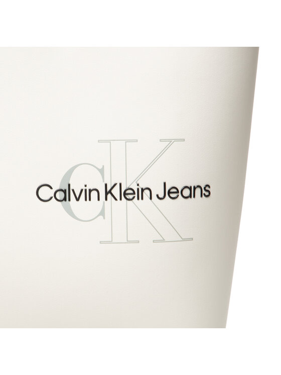 Calvin Klein Jeans Torebka Sculpted Shopper29 Two Tone K60K609305 Biały zdjęcie nr 3