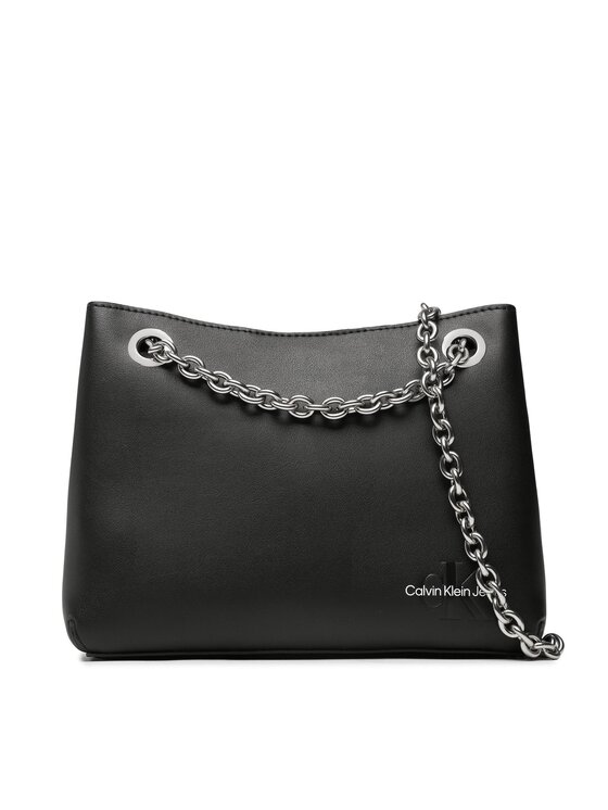 Calvin Klein Jeans Torebka Sculpted Shoulder Bag W/Chain24 K60K610565 Czarny