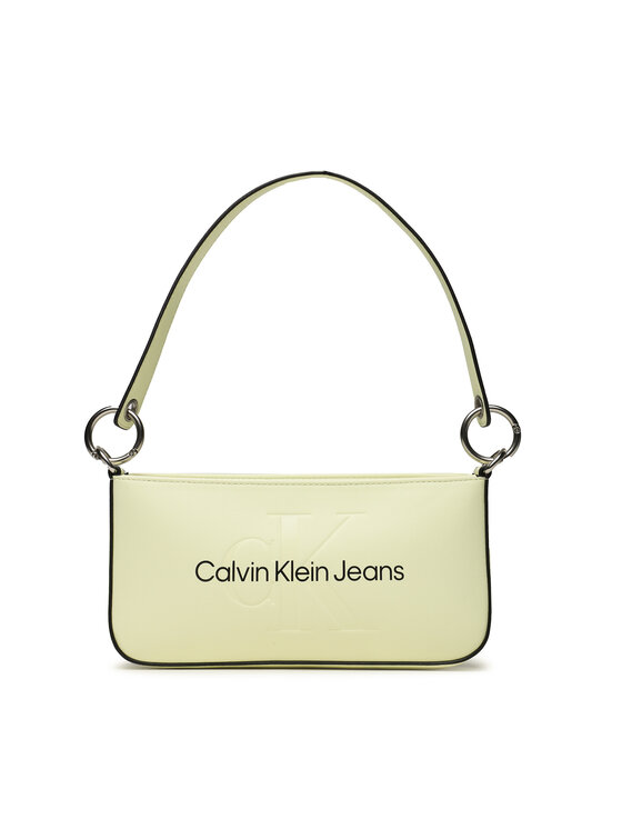 Calvin Klein Jeans Torebka Sculpted Shoulder Pouch25 Mono K60K610679 Żółty