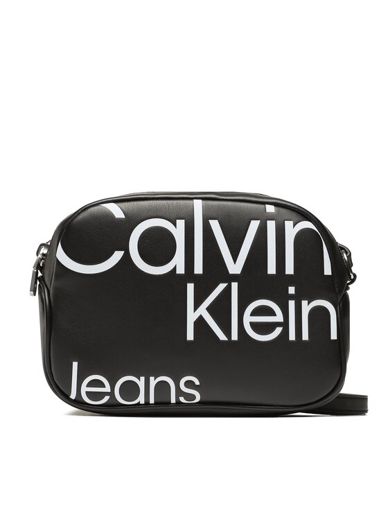 Calvin Klein Jeans Torebka Sleek Camera Bag20 Aop K60K610077 Czarny