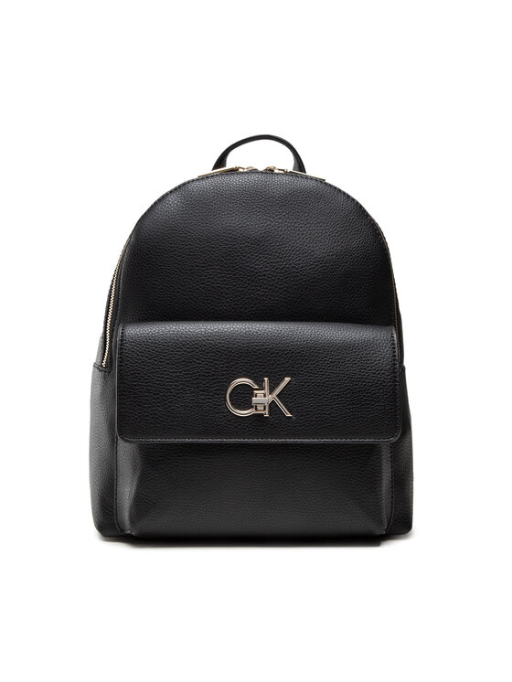 Calvin Klein Plecak Re-Lock Backpack W/Pocket Pbl K60K609428 Czarny