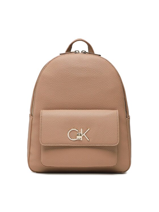 Calvin Klein Plecak Re-Lock Backpack W/Pocket Pbl K60K610637 Brązowy