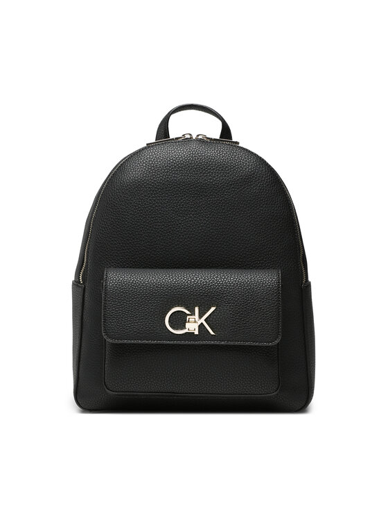Calvin Klein Plecak Re-Lock Backpack W/Pocket Pbl K60K610637 Czarny