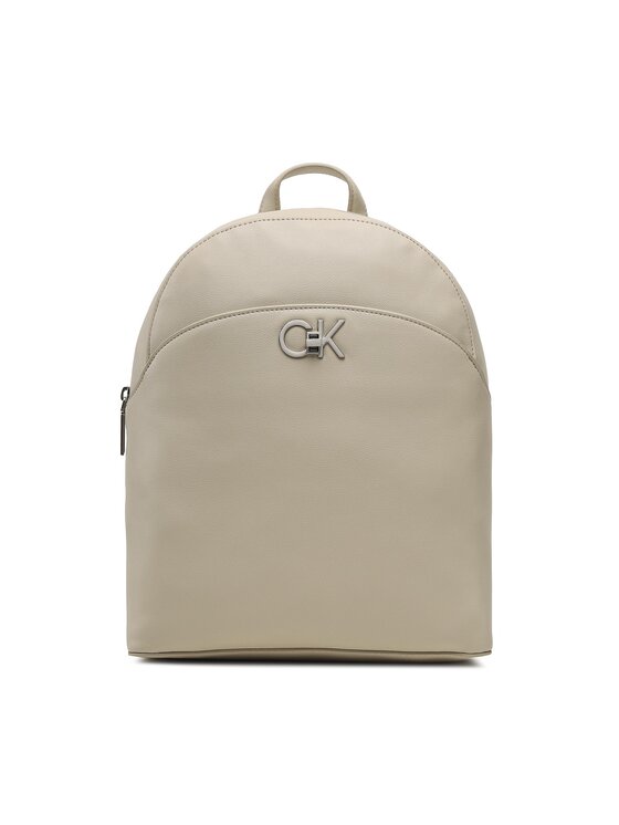 Calvin Klein Plecak Re-Lock Domed Backpack K60K610772 Beżowy
