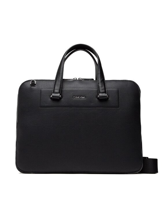Calvin Klein Torba na laptopa Minimalism SlimLaptop Bag K50K509557 Czarny
