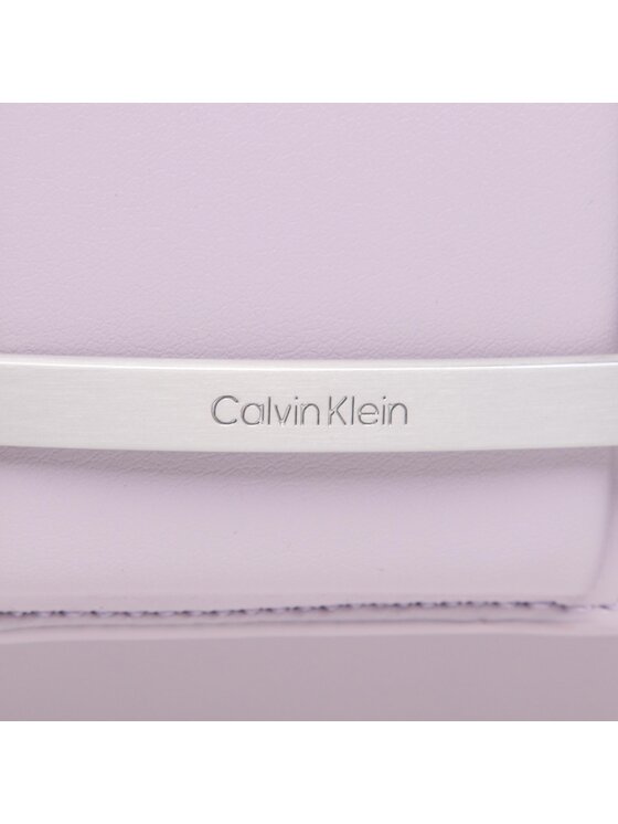 Calvin Klein Torebka Bar Hardware Crossbody K60K610732 Fioletowy zdjęcie nr 2