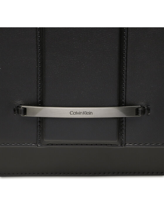 Calvin Klein Torebka Bar Hardware Tote Md K60K610731 Czarny zdjęcie nr 2