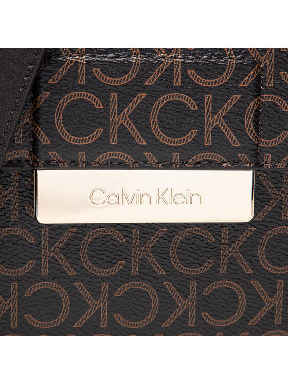 Calvin Klein Torebka Ck Core Saddle Bag Sm Mono K60K609415 Brązowy zdjęcie nr 3
