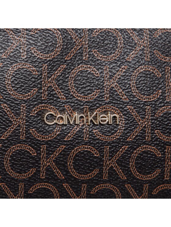 Calvin Klein Torebka Ck Must Shopper Md Mono K60K609887 Brązowy zdjęcie nr 2
