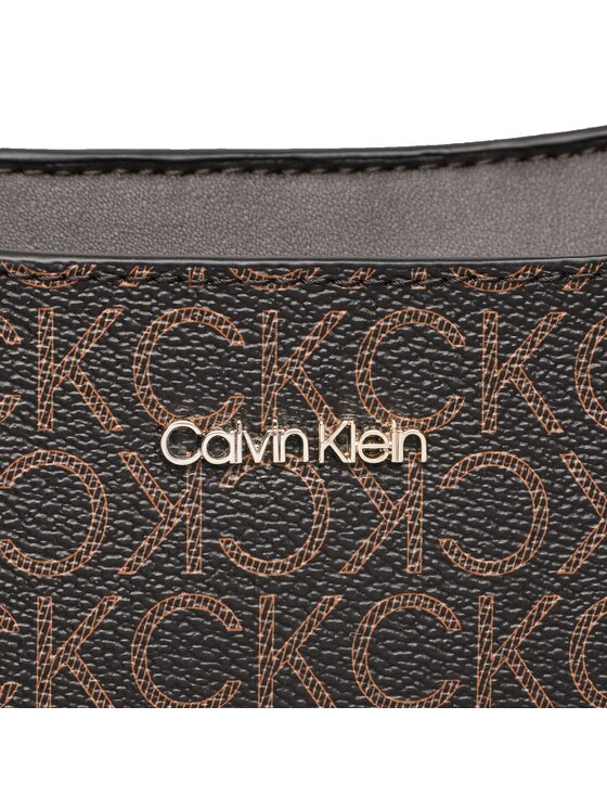 Calvin Klein Torebka Ck Must Shoulder Bag Md Mono K60K610446 Brązowy zdjęcie nr 2