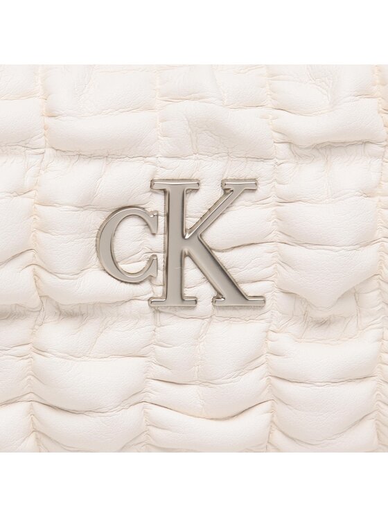 Calvin Klein Torebka Crescent Buckle Sholuder Bag K60K611037 Biały zdjęcie nr 2