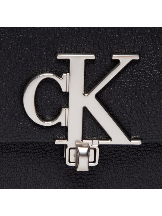 Calvin Klein Torebka Minimal Monogram Top Handle K60K610083 Czarny zdjęcie nr 2