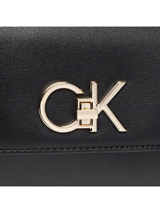 Calvin Klein Torebka Re-Lock Camera Bag With Flap K60K609114 Czarny zdjęcie nr 4