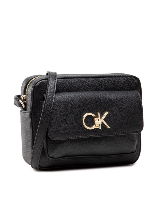 Calvin Klein Torebka Re-Lock Camera Bag With Flap Pbl K60K609397 Czarny zdjęcie nr 2