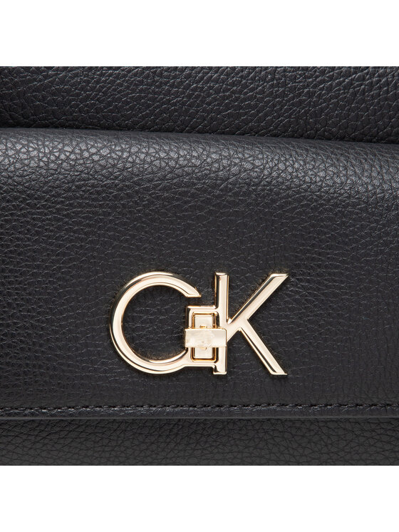 Calvin Klein Torebka Re-Lock Camera Bag With Flap Pbl K60K609397 Czarny zdjęcie nr 4