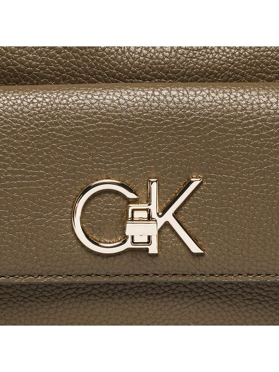 Calvin Klein Torebka Re-Lock Camera Bag With Flap Pbl K60K609397 Khaki zdjęcie nr 2