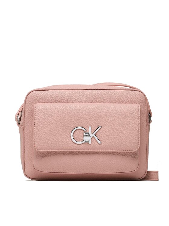 Calvin Klein Torebka Re-Lock Camera Bag With Flap Pbl K60K609397 Różowy