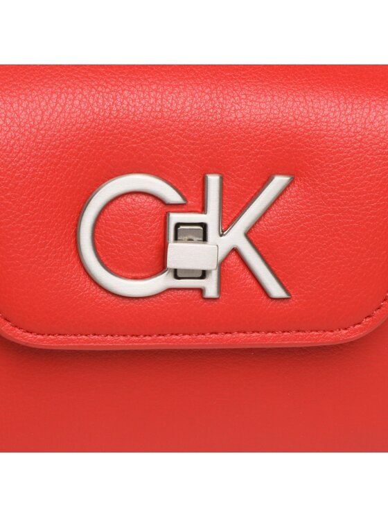 Calvin Klein Torebka Re-Lock Crossbody W/Flap Sm K60K610770 Czerwony zdjęcie nr 2