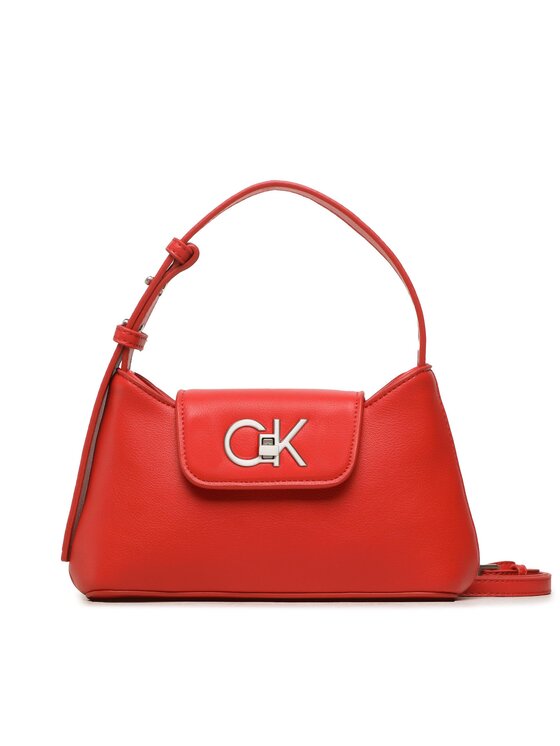 Calvin Klein Torebka Re-Lock Crossbody W/Flap Sm K60K610770 Czerwony