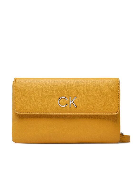 Calvin Klein Torebka Re-Lock Dbl Crossbody Bag Pbl K60K609140 Żółty