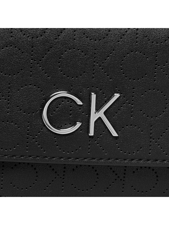 Calvin Klein Torebka Re-Lock Dbl Crossbody Bag Perf K60K609399 Czarny zdjęcie nr 3