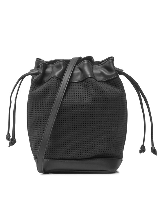 Calvin Klein Torebka Re-Lock Drawstring Bag Sm Perf K60K610636 Czarny zdjęcie nr 4