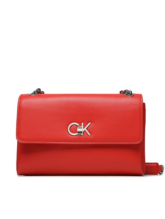 Calvin Klein Torebka Re-Lock Ew Conv Crossbody K60K610749 Czerwony