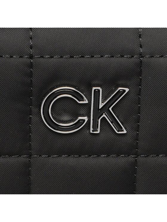 Calvin Klein Torebka Re-Lock Quil Camera Bag Nyl K60K610640 Czarny zdjęcie nr 2