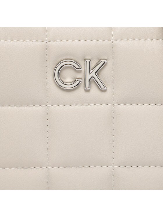 Calvin Klein Torebka Re-Lock Quilt Camera Bag K60K610445 Beżowy zdjęcie nr 2