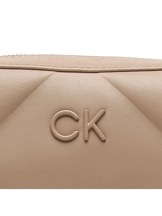 Calvin Klein Torebka Re-Lock Quilt Camera Bag K60K610767 Beżowy zdjęcie nr 2