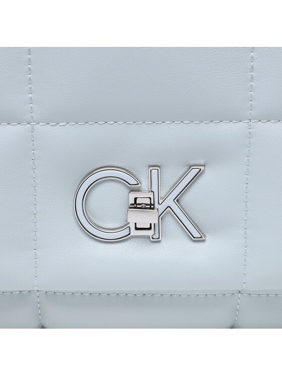 Calvin Klein Torebka Re-Lock Quilt Shoulder Bag K60K610454 Niebieski zdjęcie nr 2