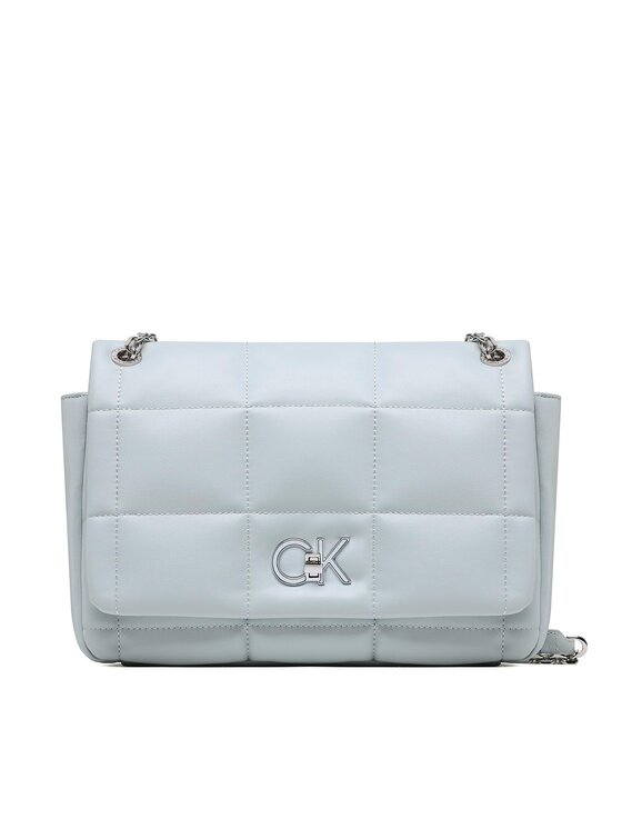 Calvin Klein Torebka Re-Lock Quilt Shoulder Bag K60K610454 Niebieski