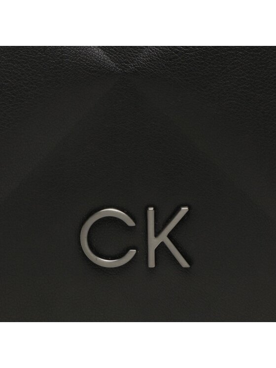 Calvin Klein Torebka Re-Lock Quilt Shoulder Bag K60K611021 Czarny zdjęcie nr 2
