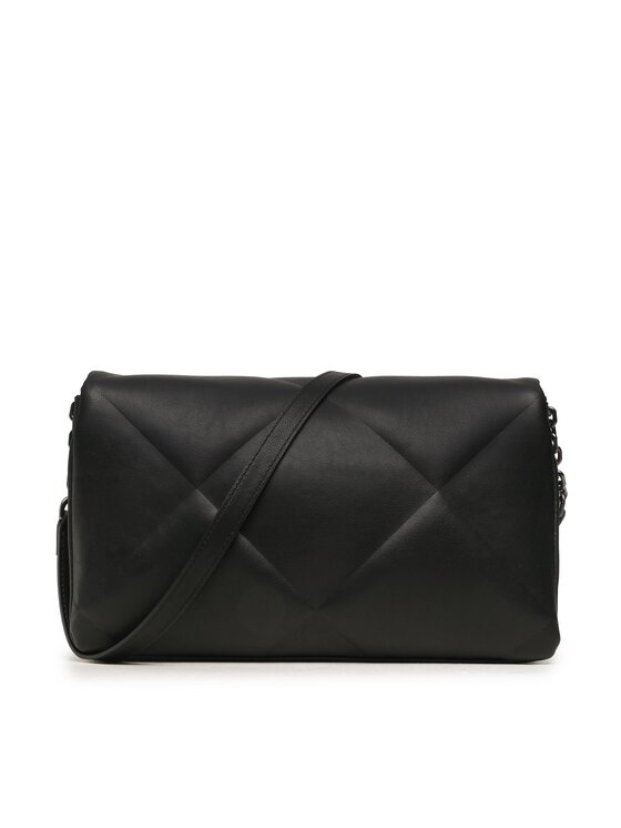 Calvin Klein Torebka Re-Lock Quilt Shoulder Bag K60K611021 Czarny zdjęcie nr 4
