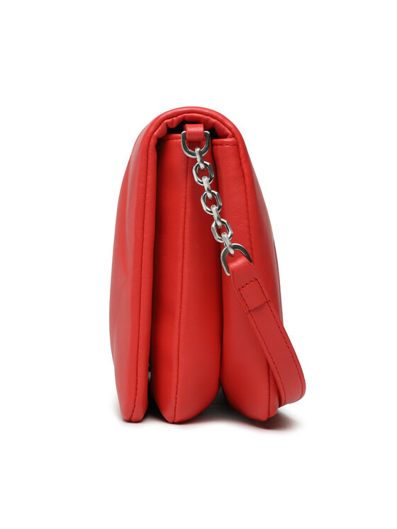 Calvin Klein Torebka Re-Lock Quilt Shoulder Bag K60K611021 Czerwony zdjęcie nr 3