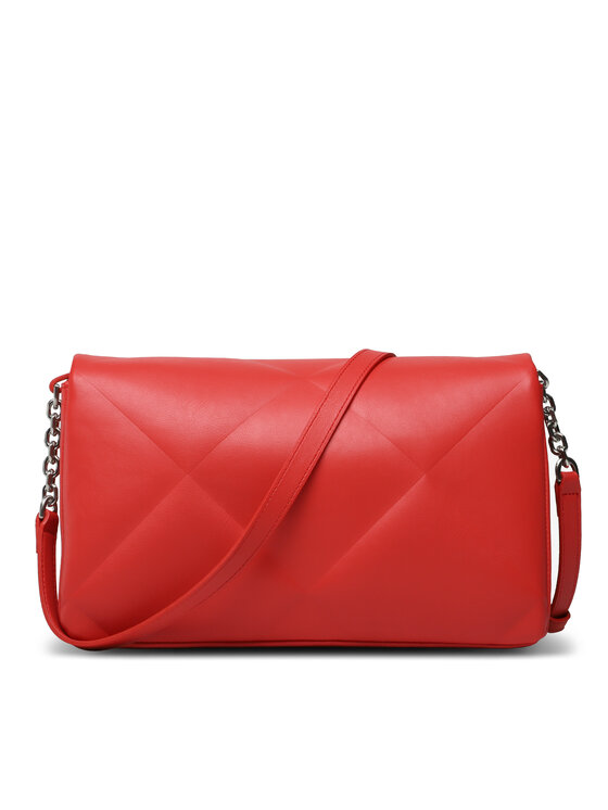 Calvin Klein Torebka Re-Lock Quilt Shoulder Bag K60K611021 Czerwony zdjęcie nr 4
