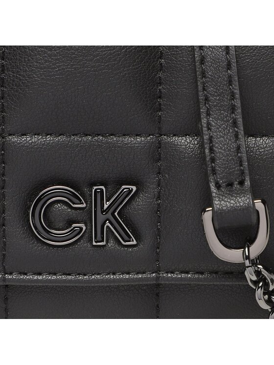 Calvin Klein Torebka Re-Lock Quilt Trifold Md W/Strap K60K610476 Czarny zdjęcie nr 2