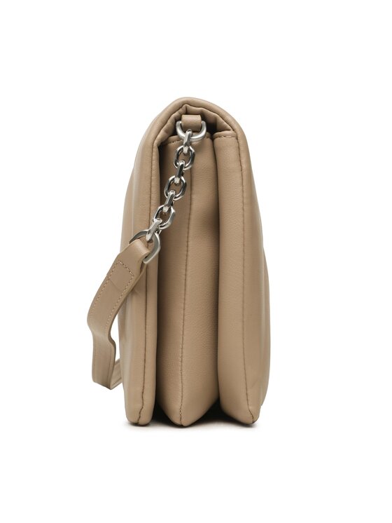 Calvin Klein Torebka Re-Lock Qult Shoulder Bag K60K611021 Beżowy zdjęcie nr 3