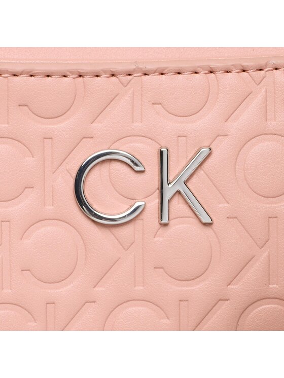 Calvin Klein Torebka Re-Lock Shoulder Bag Emb Mono K60K610204 Różowy zdjęcie nr 2