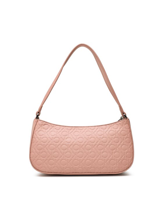 Calvin Klein Torebka Re-Lock Shoulder Bag Emb Mono K60K610204 Różowy zdjęcie nr 4