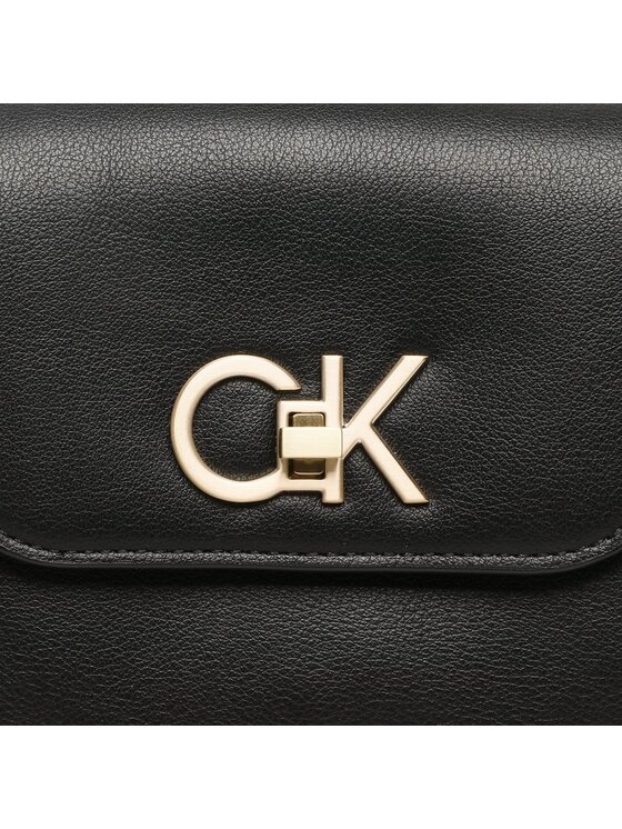 Calvin Klein Torebka Re-Lock Shoulder Bag Md K60K610769 Czarny zdjęcie nr 2